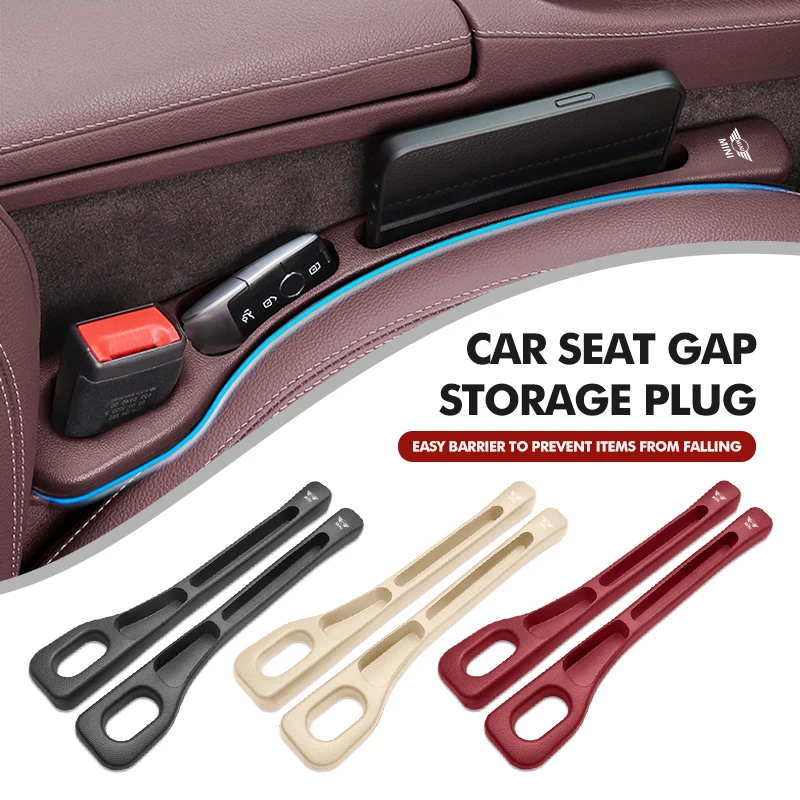 Car Seat Gap Plug Strip Side Seam Leak Proof Storage Decoration For MINI Cooper R53 R52 R50 One JCW Clubman Countryman WORKS