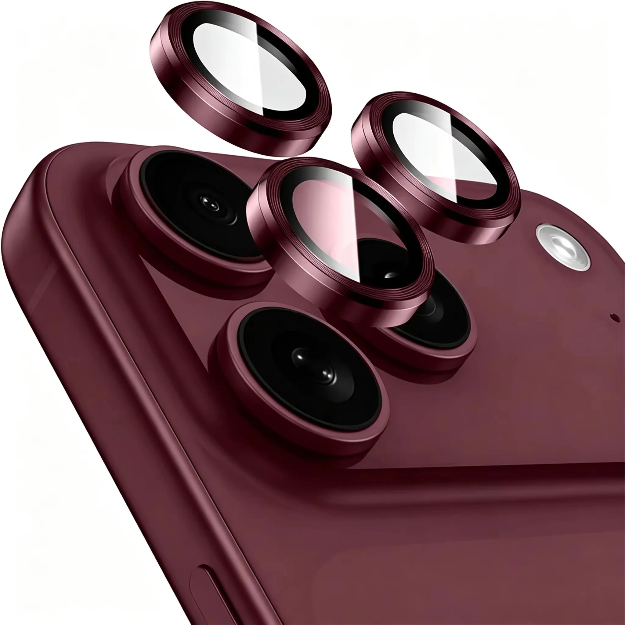 2-3PCS Metal Ring Glass Back Camera Protector Film For iPhone Duo 18 17 14 16 12 15 13 Pro Max Full Cover Lens Cap Scratch Proof