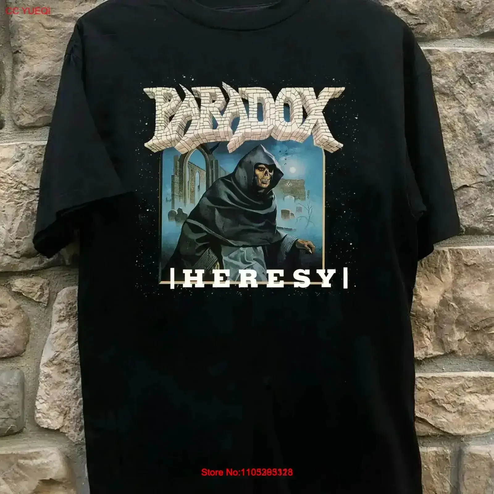 Футболка Heresy Band PARADOX для концертов, размер S-5XL, AR533, винтажная, с эффектом потертости, для повседневной носки, модная, дышащая, мягкая, винтажная, с эффектом потертости
