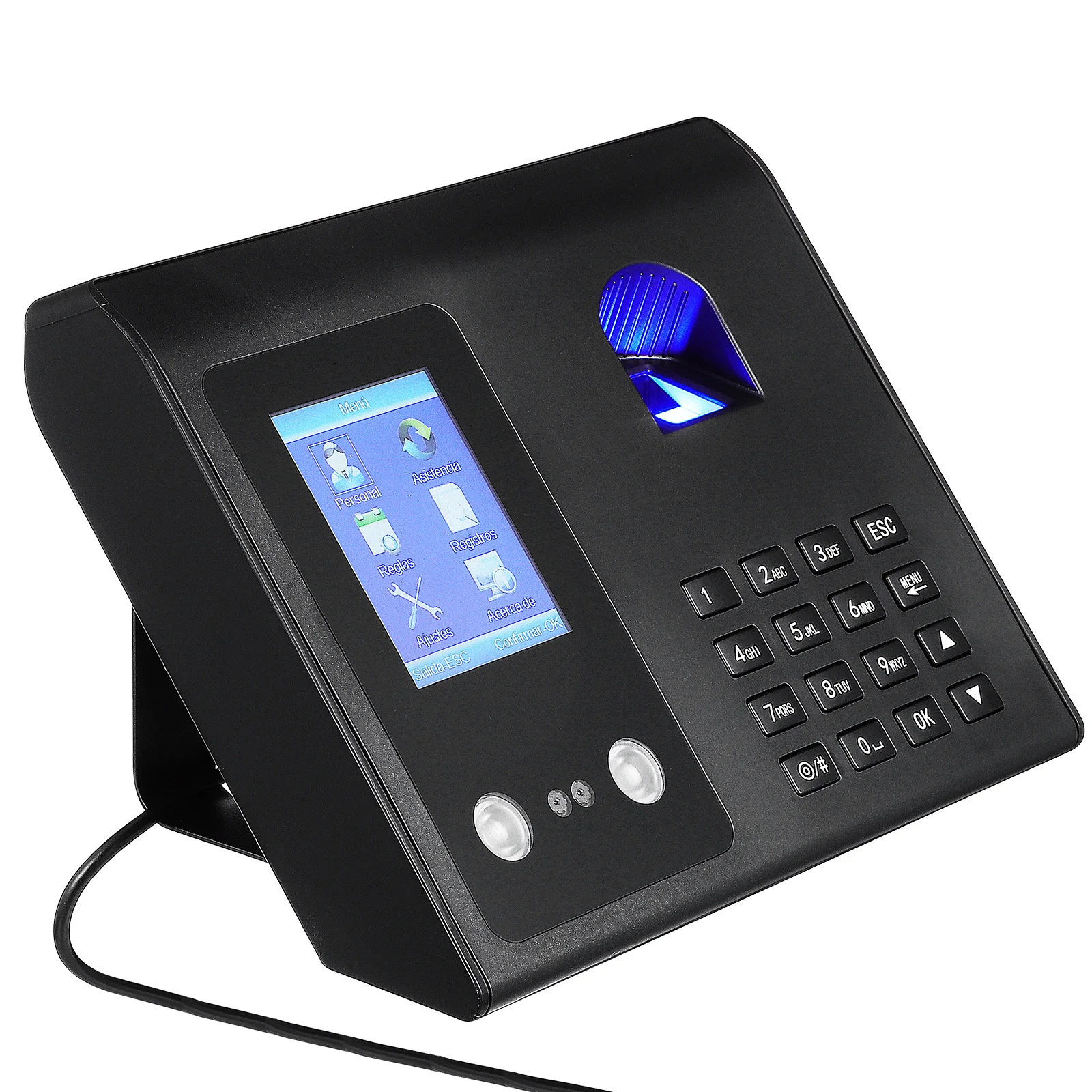 500 Faces 1500 Fingerprints Face Recognition Time Clock Machine Fingerprint Attendance Support Office Small Business Usb Data