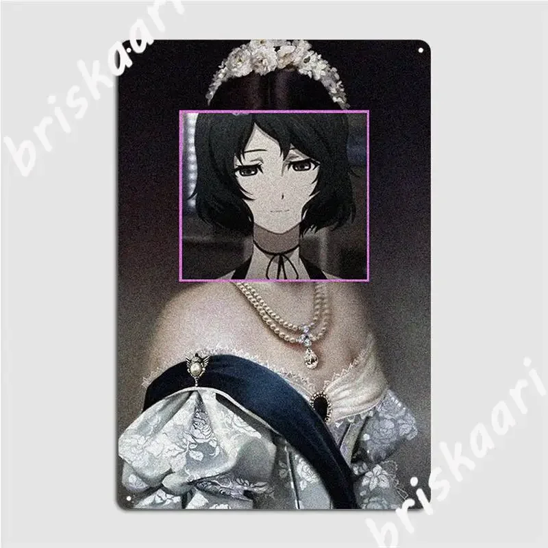 Ruka Luka Urushibara Steins Gate Classical Art Metal Plaque Poster Pub Pub Garage Design Plaques Tin Sign Poster