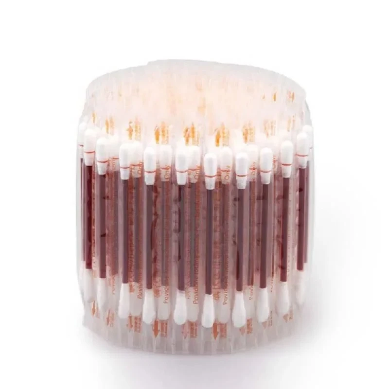 30Pcs/Lot Medical Disposable Disinfectant Swabs, Alcohol & Iodine Cotton Sticks for Emergency First Aid