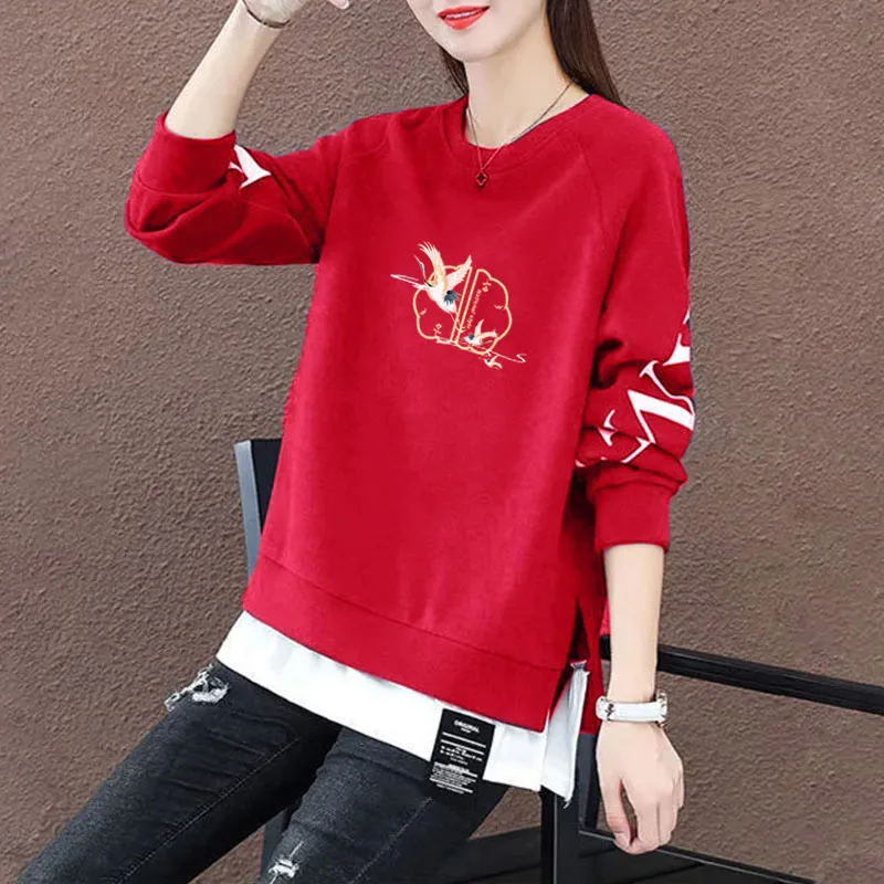 เสื้อฮู้ดไซส์ใหญ่บุซับใน ผ้าทีน ปิดสะโพก ใส่ได้ทุกฤดู ทรงหลวม ช่วยพรางหุ่น เสื้อแฟชั่นสตรีทแวร์