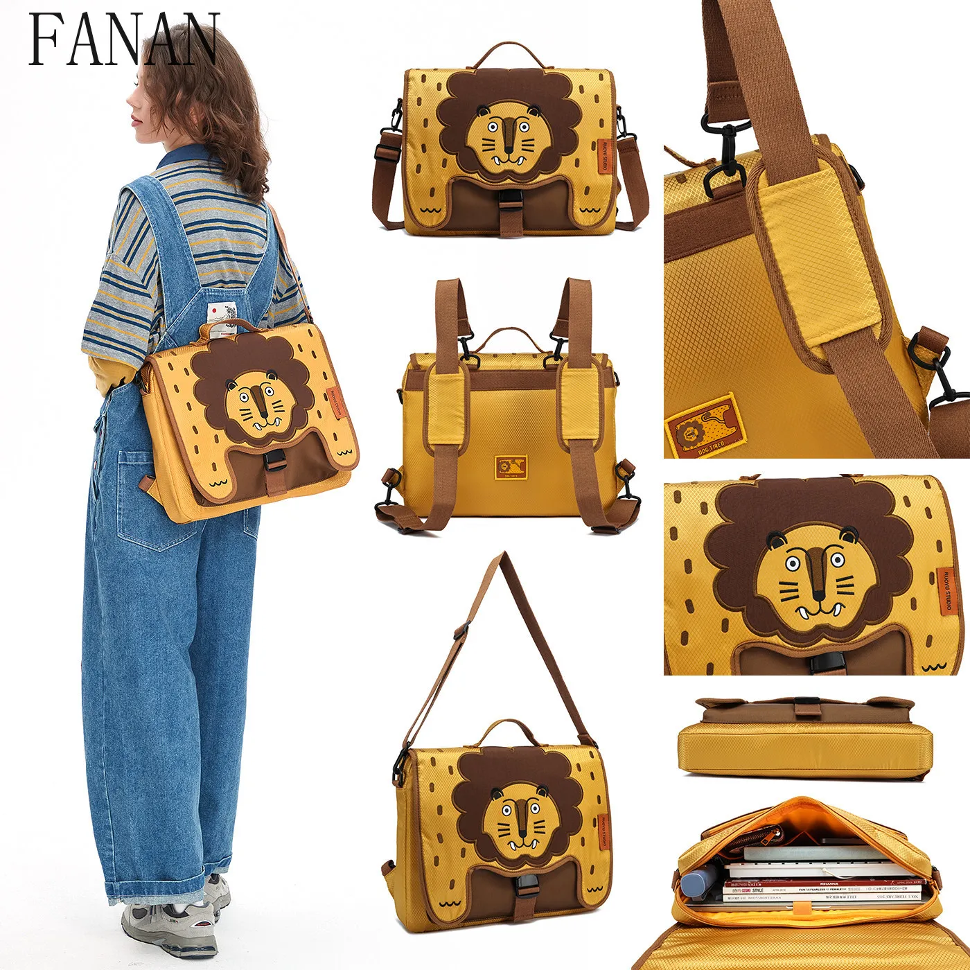 Original Designer Animal Waterproof Work Clothing Travel Computer Crossbody Girls Backpack Fashion Casual Backpacks for Women