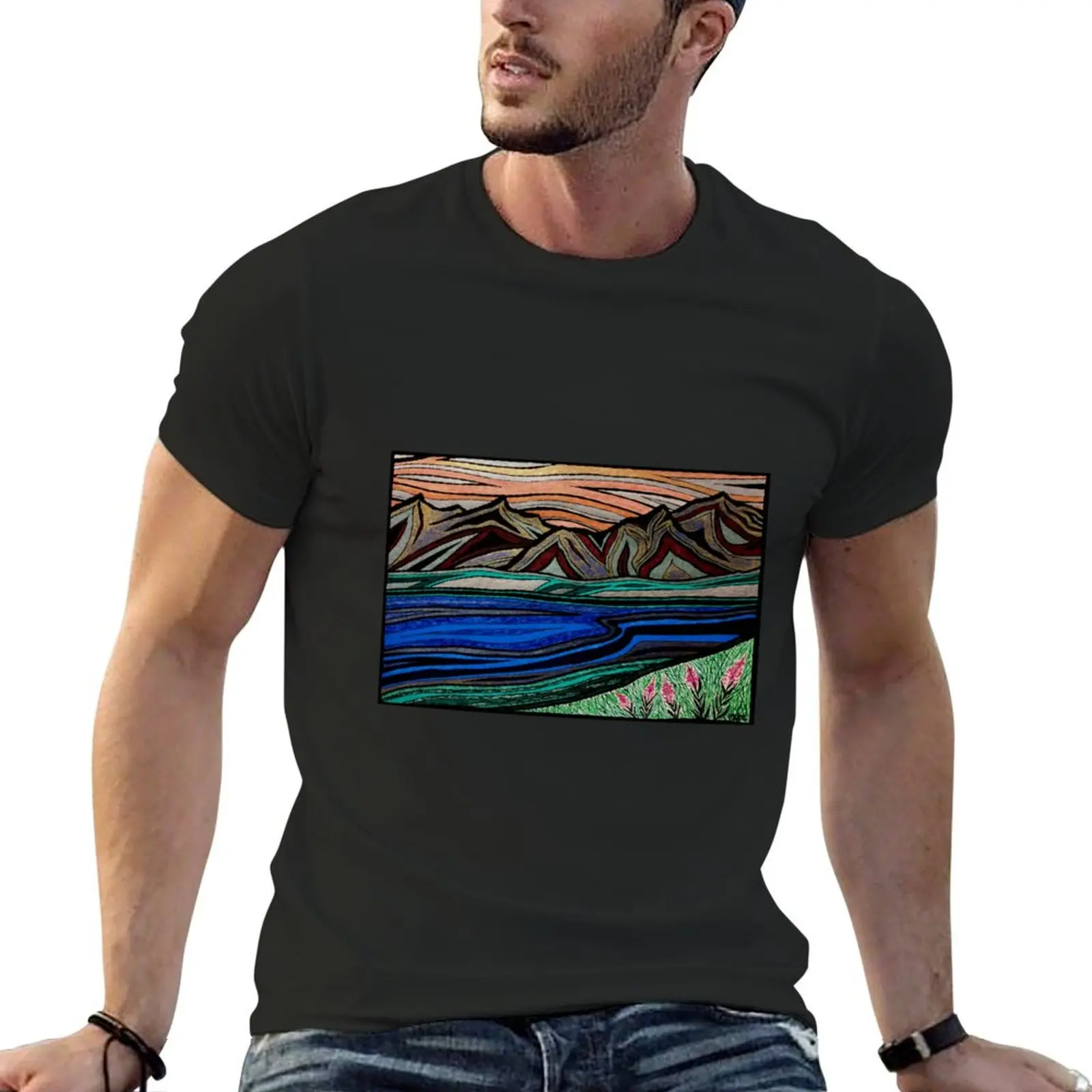 

Fireweed View T-Shirt graphics for a boy Aesthetic clothing Men's clothing