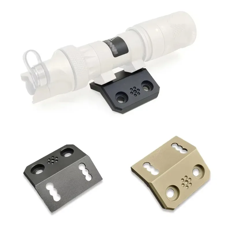 Quick Detach Offset Scout Mount For M300 M600 Tactical Flashlight CNC Metal Base Mlok Rail Mount