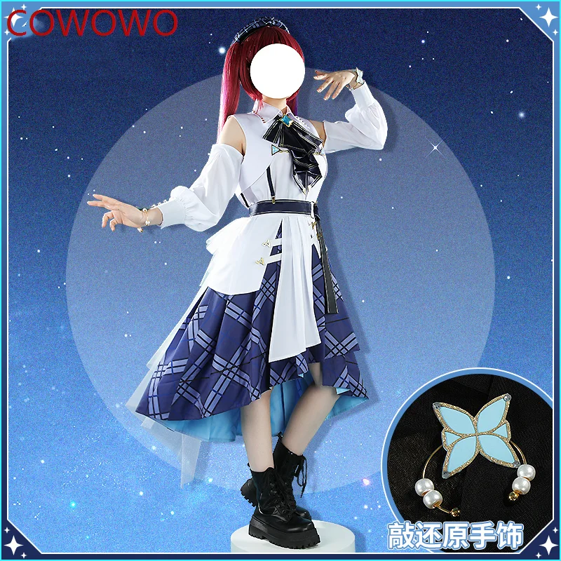 

COWOWO Vtuber Hololive Blue Journey All Members Houshou Marine/Hakui Koyori/Shiranui Flare Game Suit Cosplay Costume Halloween