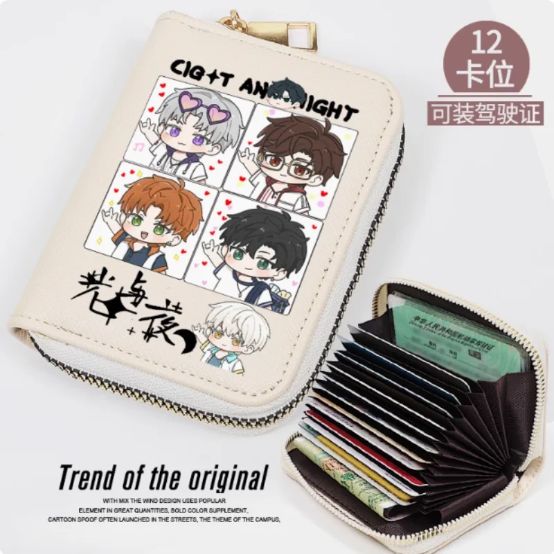 Anime Light and Night Osborn Evan   Zipper Fashion Wallet PU Purse Card Holder Money Bag Cosplay Gift B1870