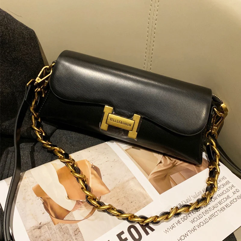 

2025 Luxury Commuter Women's One Shoulder Stick Bag, High end Retro Handheld Underarm Bag