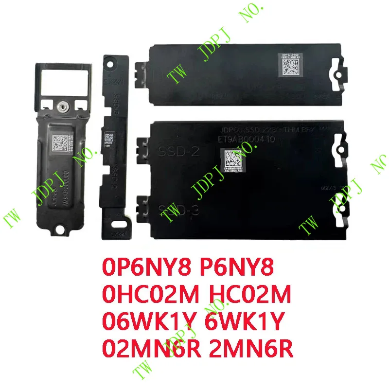 PJSE Laptop M.2 SSD1 SSD2 SSD3 2280 Bracket Heatsink Plate For DELL Alienware 16 18 Area-51-AA18250 P6NY8 HC02M 6WK1Y