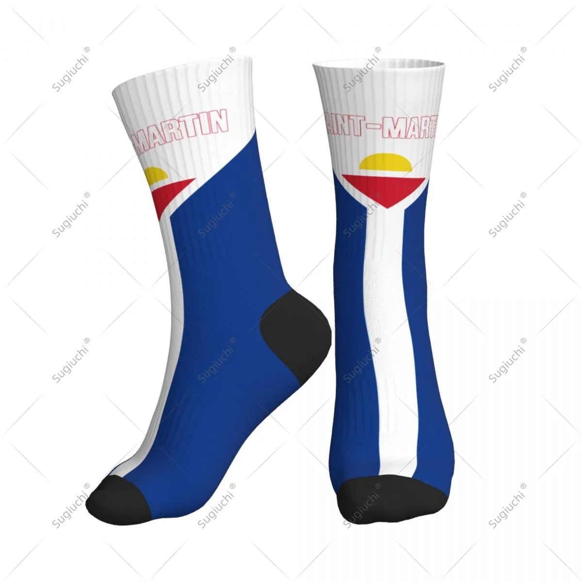 

Полиэстеровые носки до середины икры с 3D принтом и флагом Святого Валентина для мужчин и женщин, кавайные носки, уличные носки для скейтборда