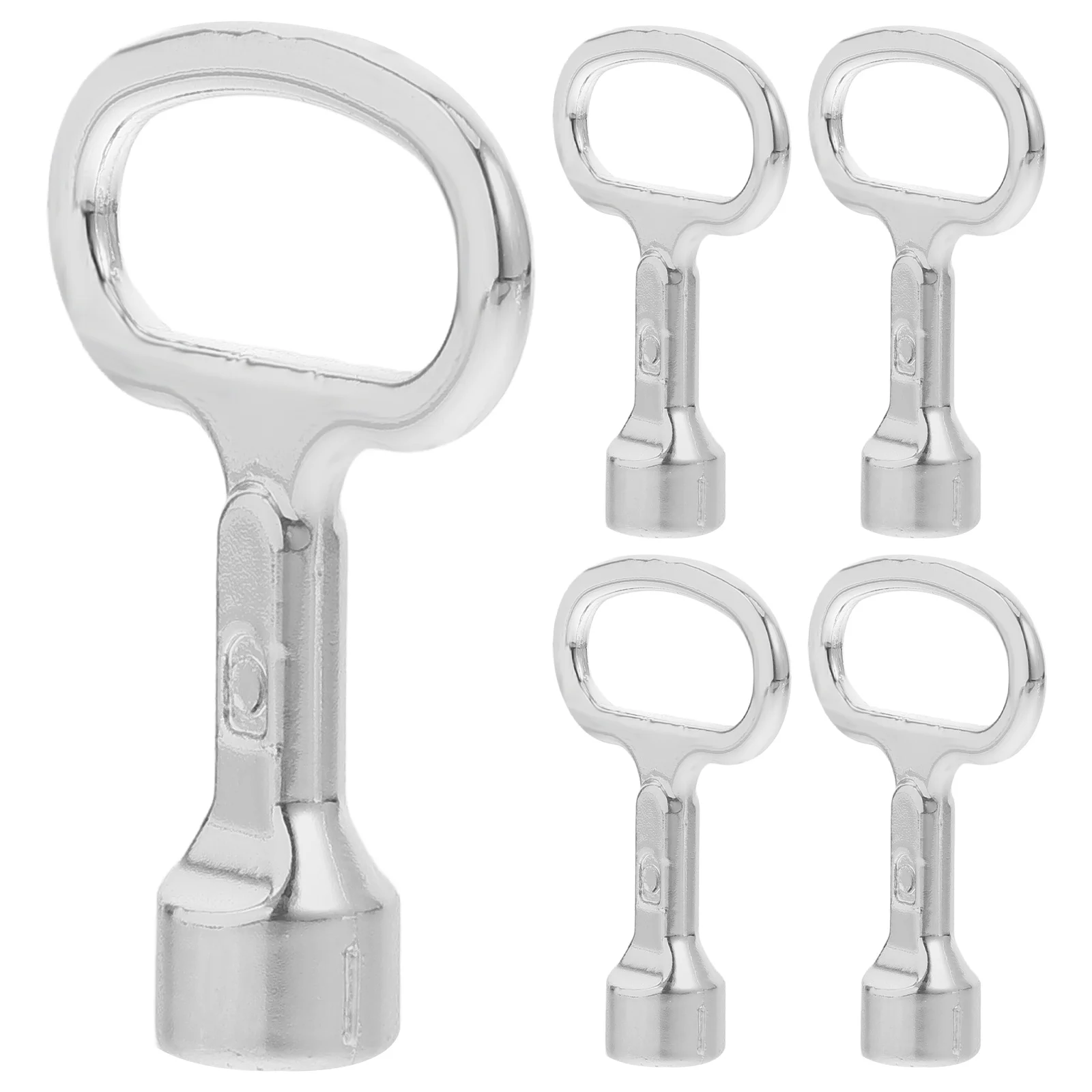 

5Pcs Elevator Keys Multifunctional Triangle Socket Radiator Valve Electrical Cabinet Utility Key Emergency Access Key