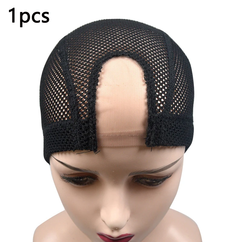 U Part Lace Wig Cap For Making Wigs Mesh Dome Cap Swiss Lace Weave Cap Ventilated Wig Cap Wigs Making Material Base Hairnet