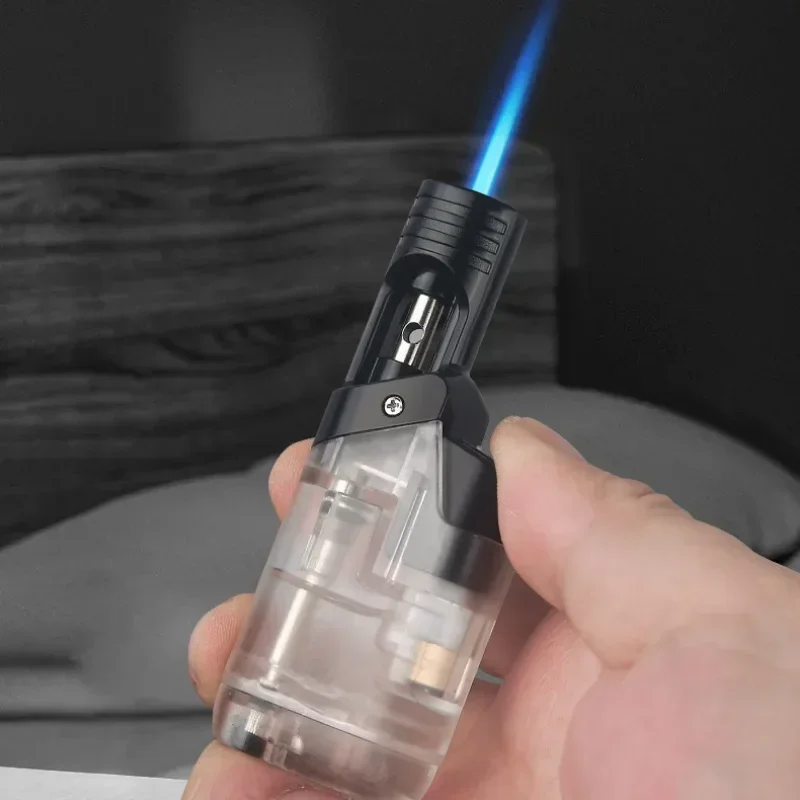 

Mini Welding Gun Windproof Blue Flame Gas Lighter Large Capacity Oil Depot Outdoor Portable Cigarette Lighter Men's Gift