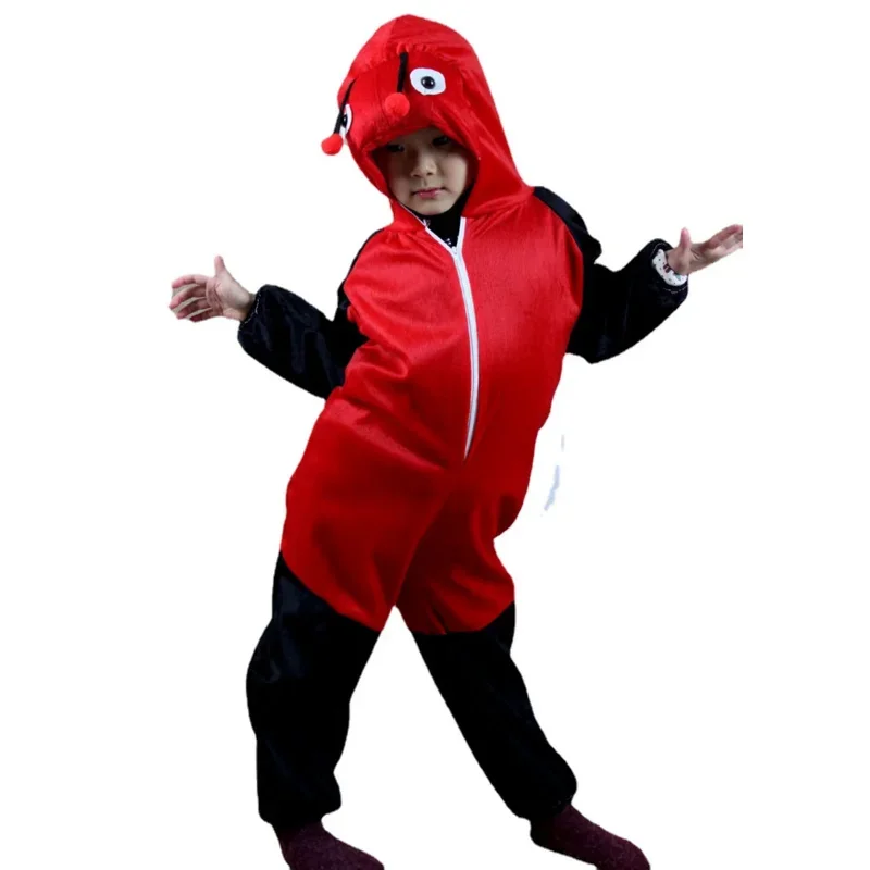 Kleinkind Marienkäfer Kostüm Kinder Cosplay Cartoon Tier Kostüm Kinder Halloween Overall für Jungen Mädchen Purim Cosplay Kostüme