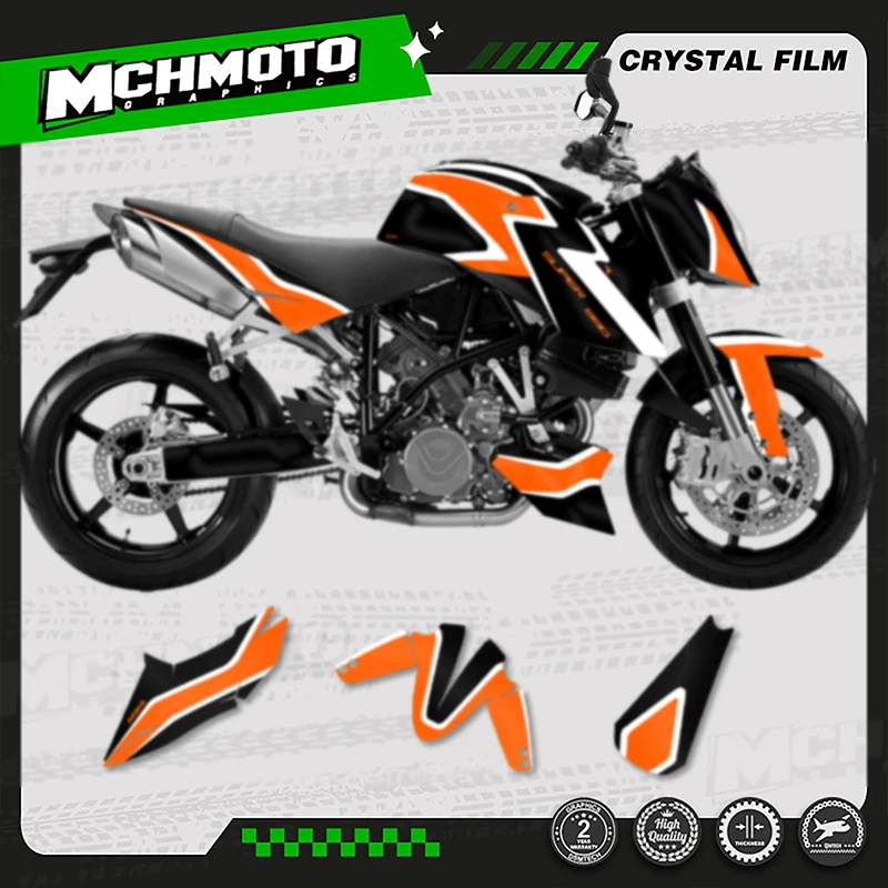 

MCHMFG Custom Team Motorcycle Graphics Background Decals Stickers Kit for KTM 2007-2013 990 2005-2016 DUKE 990R