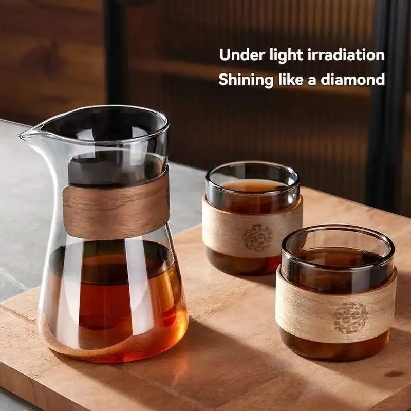 

Borosilicate Glass Hand Carafe Share Pour Over Server Drip Coffee Pot Coffeeware Teaware