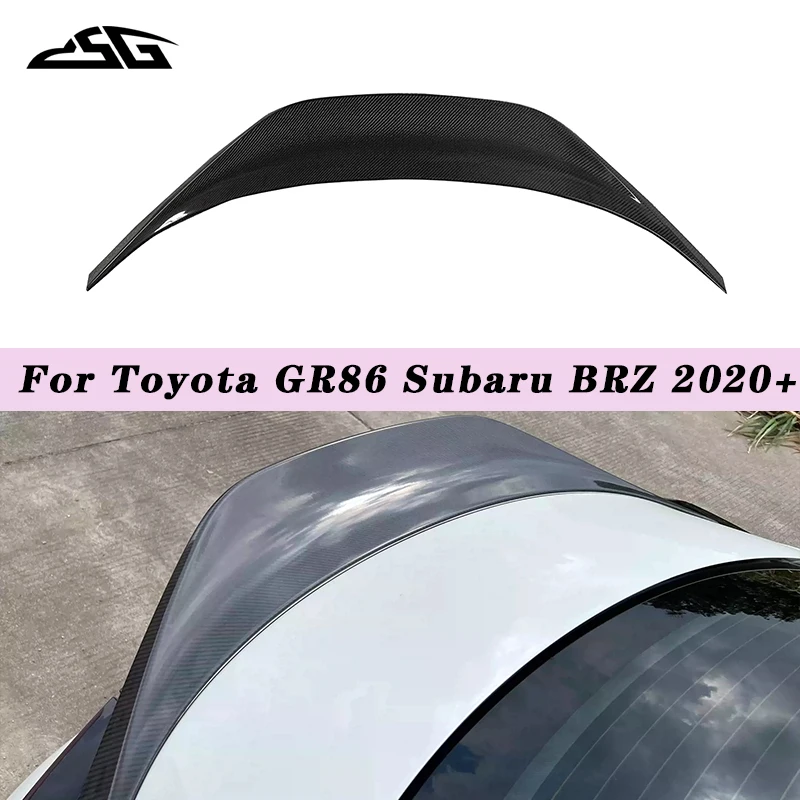 

Carbon Fiber Rear Trunk Lid Spoiler Tail Wing Splitter Lip Diffuser For Toyota GR86 Subaru BRZ 2020+ Auto Parts Body Kits