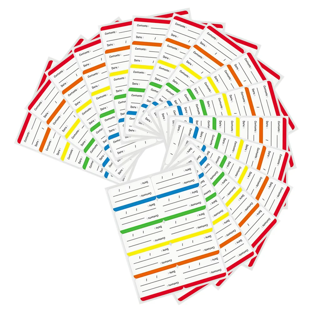 300 قطعة من ملصقات تخزين الطعام القابلة للكتابة، ملصقات تاريخ الطعام، لاصقة قابلة للإزالة، ملصقات ثلاجة المطبخ، ملصقات المطبخ