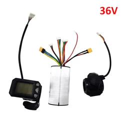 12A 24V/36V 250W/350W Folding Scooter Controller Display 5.5 Inch Carbon Fiber Bike Scooter Controller Accelerator Accessories