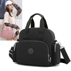 Women's Fashion Casual Waterproof Nylon Backpack Shoulder Bag Handbag Cross Body Bag