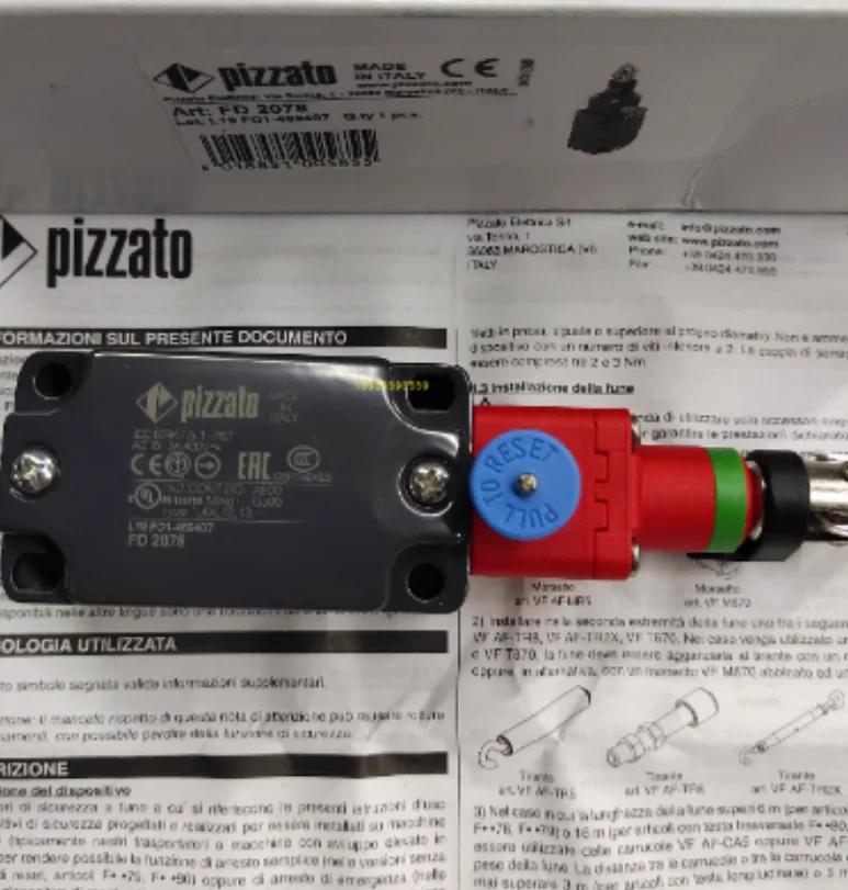 

Новый оригинальный переключатель Pizzato FD2078-M2 на шнурке