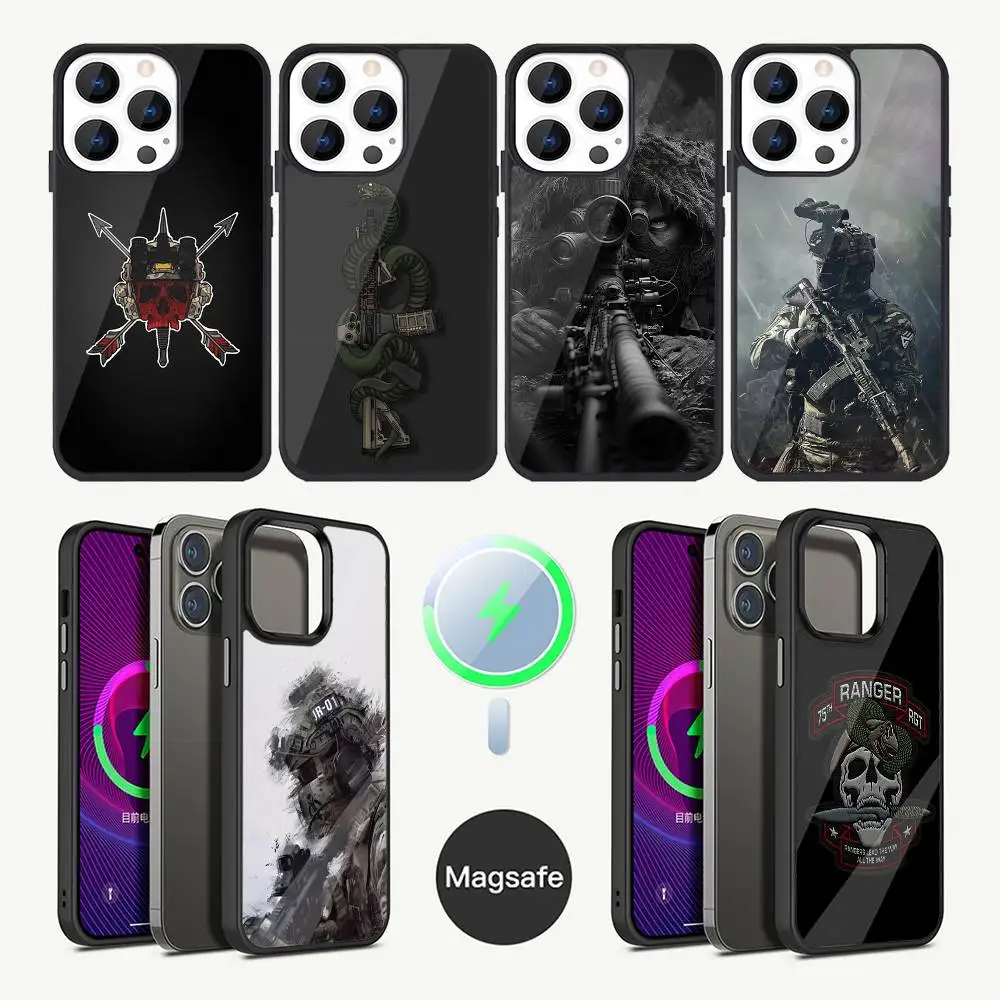

Cool Army Special Forces Phone Case For iPhone 17,16,15,14,13,12,11,Plus,Pro,Max Mini Magsafe Magnetic Wireless Charging