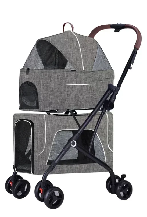 3 in 1 carrier utopian twin double dog stroller luxury 4 wheels pet cat stroller for large small dog