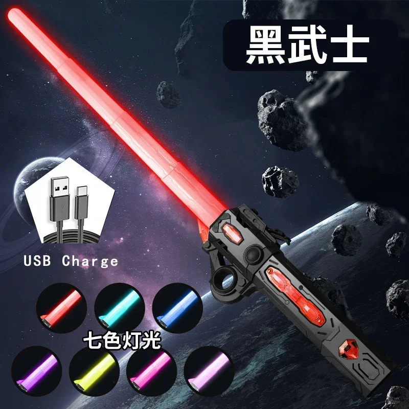 Luminous Star Wars Lightsaber para crianças, espadas luminosas, sabre de luz, faca telescópica, Glow Stick, meninas batalha brinquedo, meninos