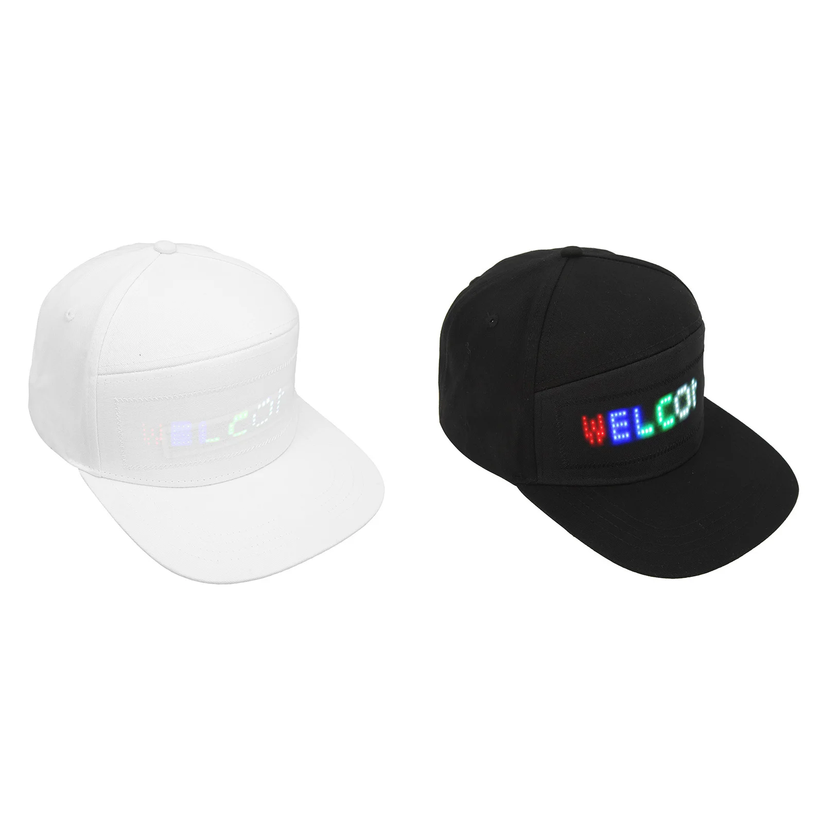 Cappello LED colorato modificabile con controllo APP Bluetooth programmabile per carnevale da concerto all'aperto