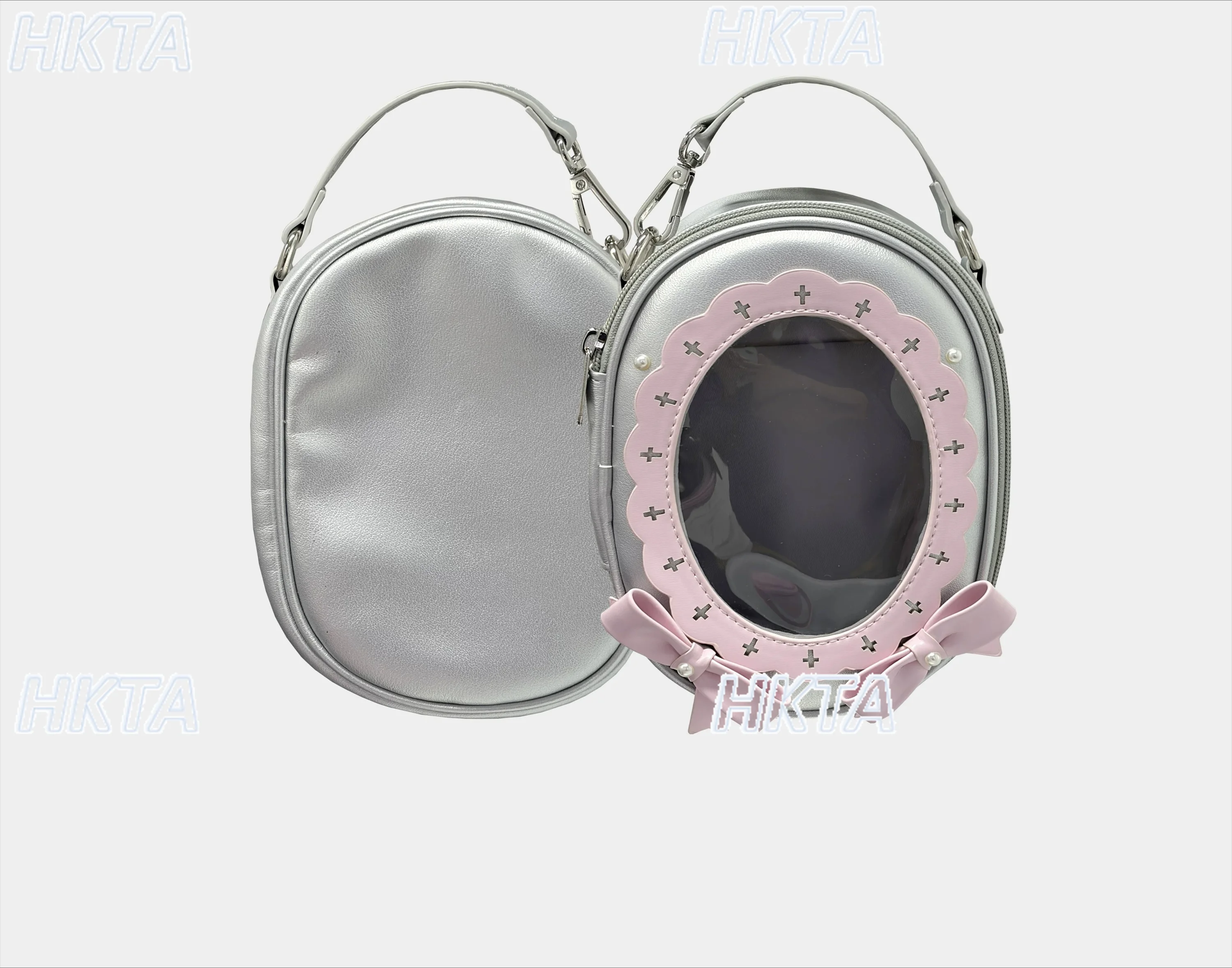 Japanese 2026 Summer New Kawaii Lolita Messenger Bag Female Sweet Pleated Bow Cute Square Doll Bags Pu Versatile Backpacks Women