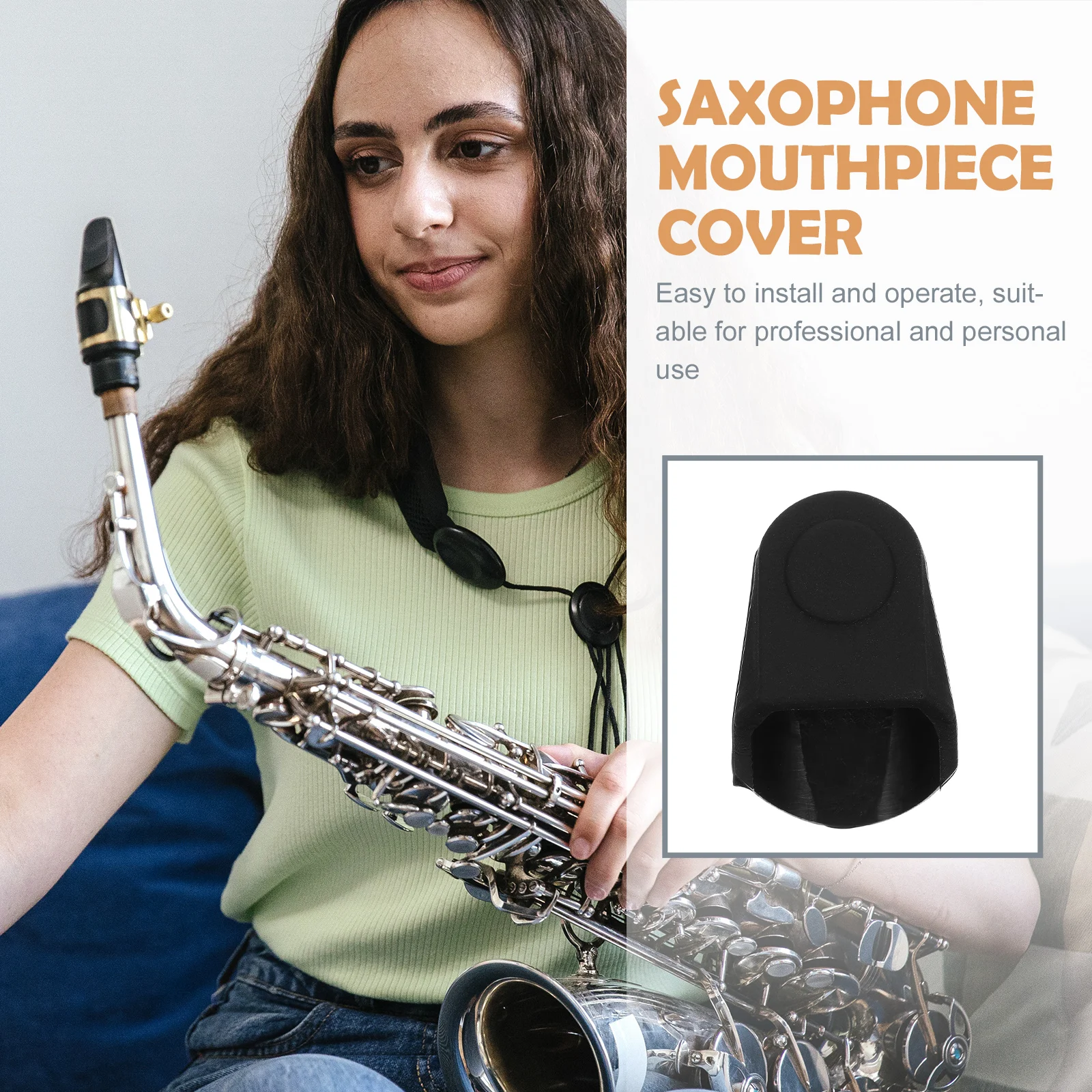 

Saxophone Mouthpiece Protective Cap Alto Silica Gel Instruments