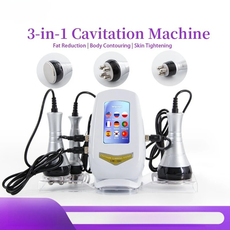 

3-in-1 Body Sculpting Instrument Equipment Slimming Instrument Negative Pressure Ultrasonic Micro-current Beauty Instrument