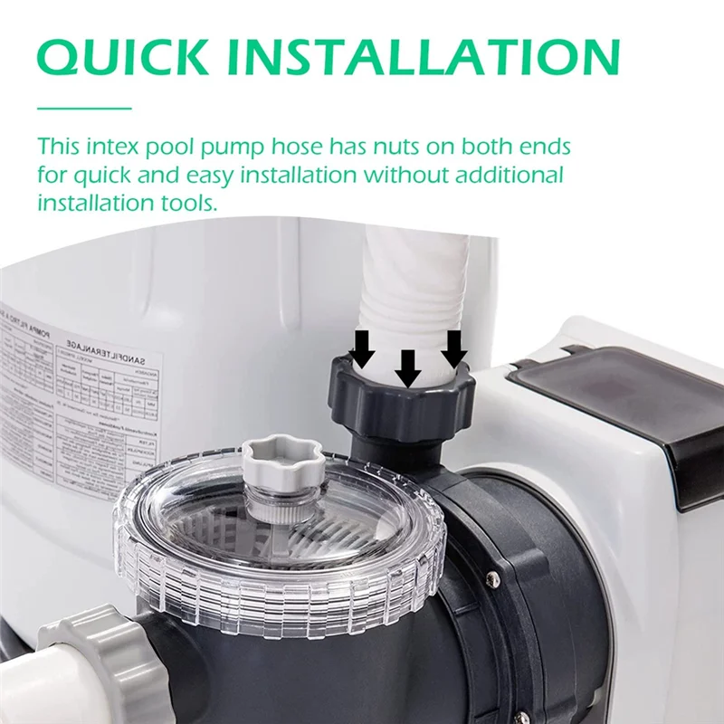 A38T-11535 Pool Sand Filter Pump Hose For Intex Interconnecting Hose For 18 Inch Sand Filter Pumps Fit For With Intex Filter Dur