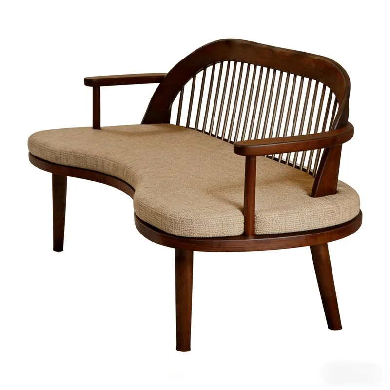 LMM Ming-style sofa, Song's aesthetic simple special-shaped living room sofa furniture