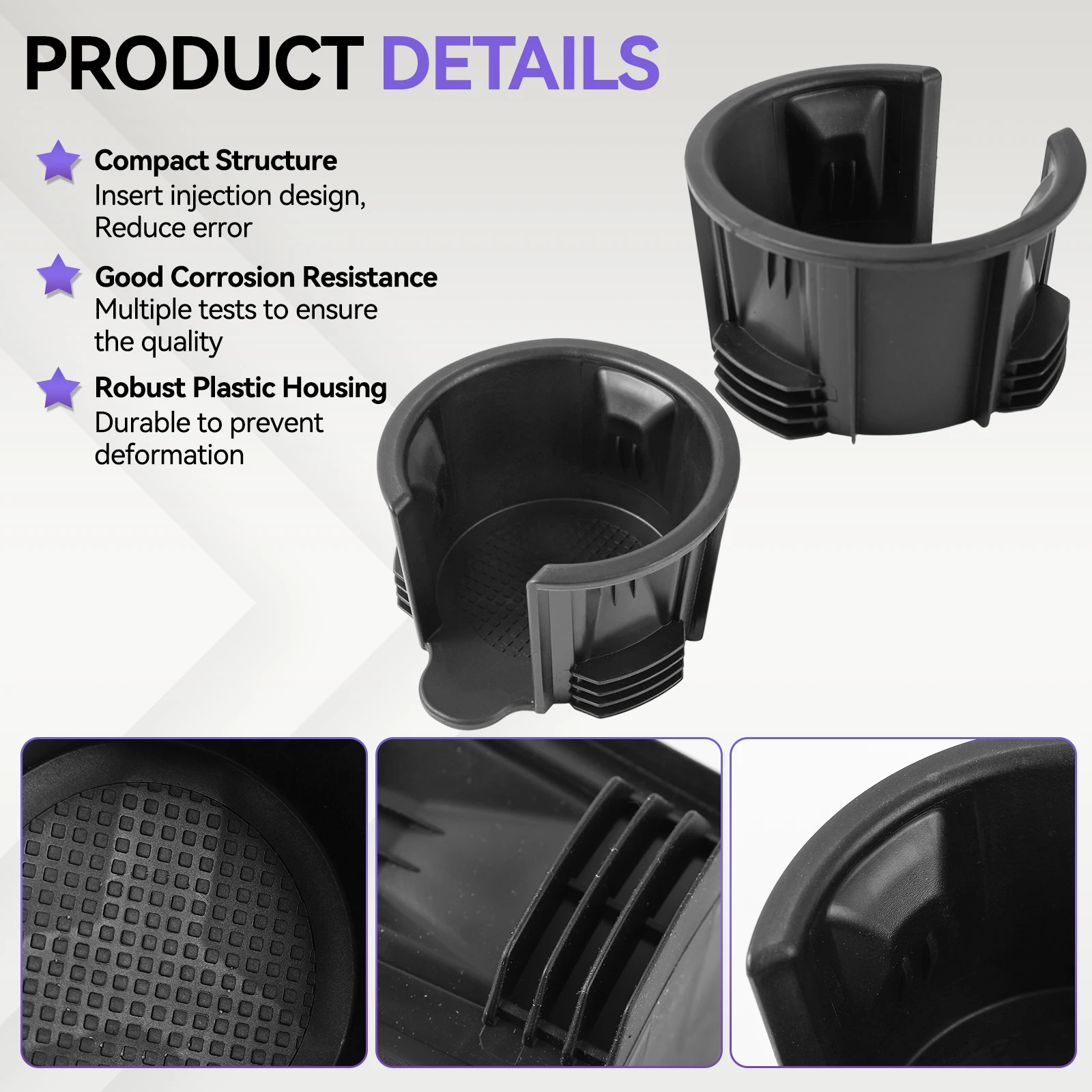 2x Car Center Console Drink Cup Holder Insert For Land Rover L322 L405 LR3 LR4 Range Rover Sport Discovery LR087454 LR021330 view 4