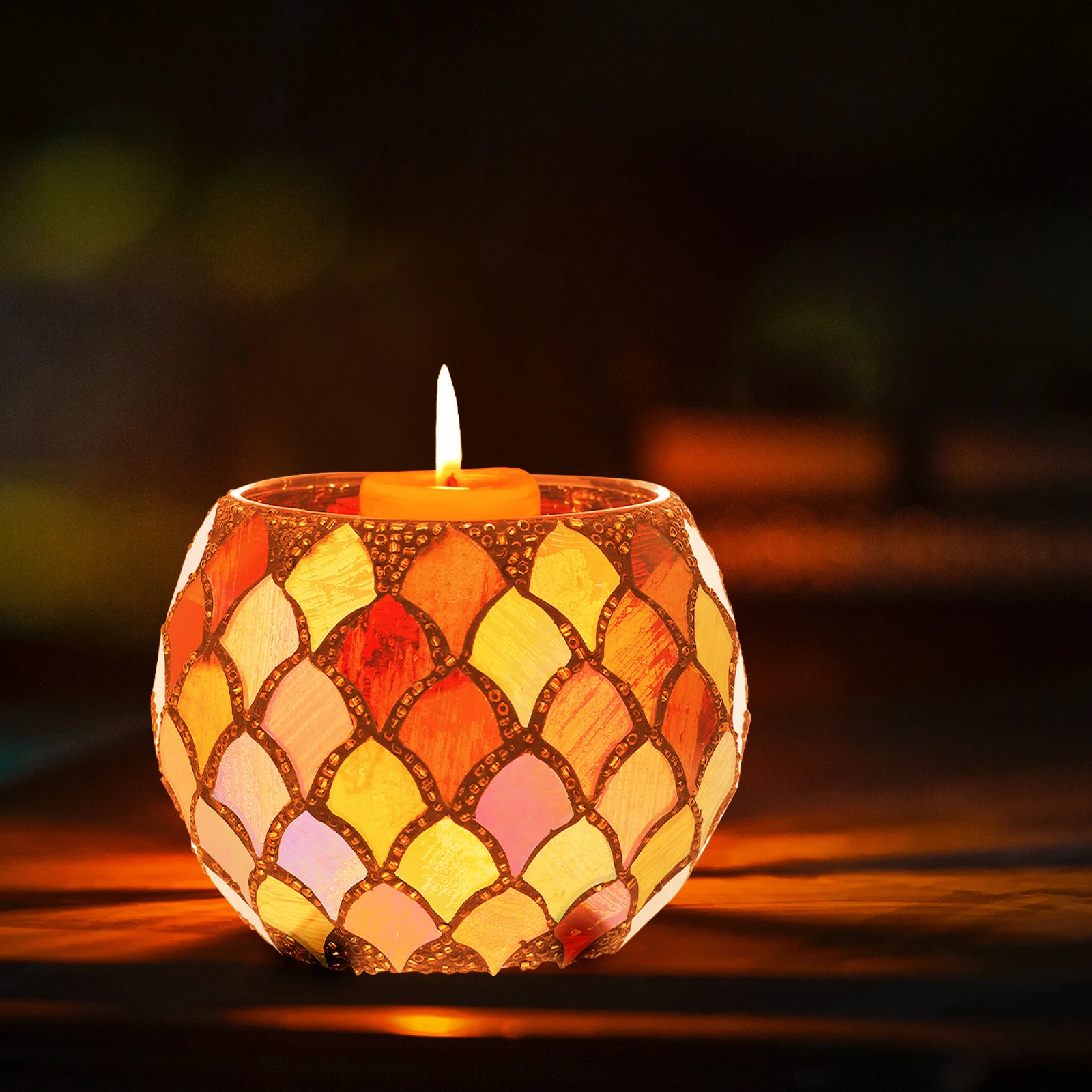 

Tealight Holder Glass Votive Holder Bowl Style Elegant Home Decoration Fine Workmanship for Wedding Centerpiece Table