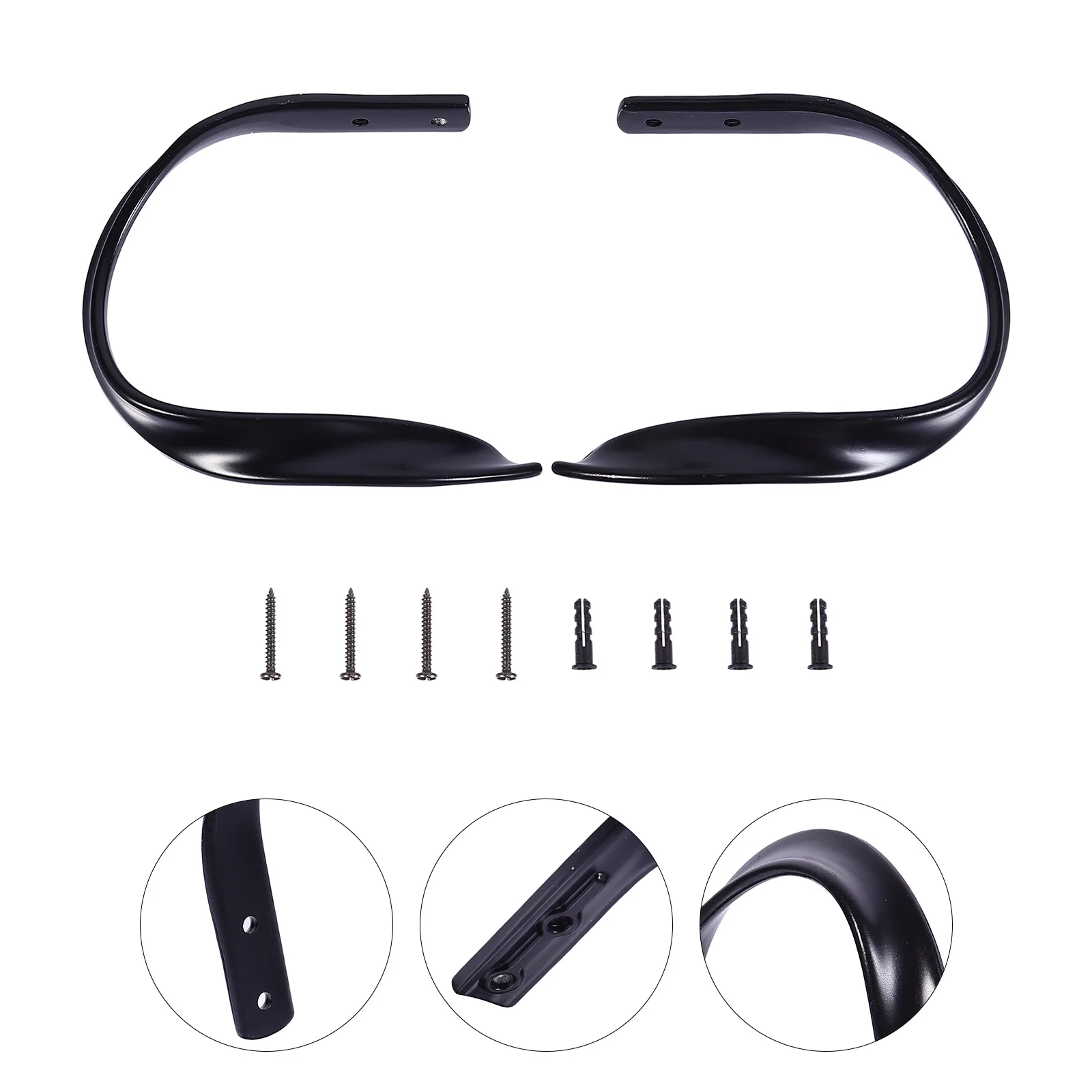 

2Pcs Fashionable Clothes Hooks and Rustproof Simple Design for Use Aluminum Alloy Hooks