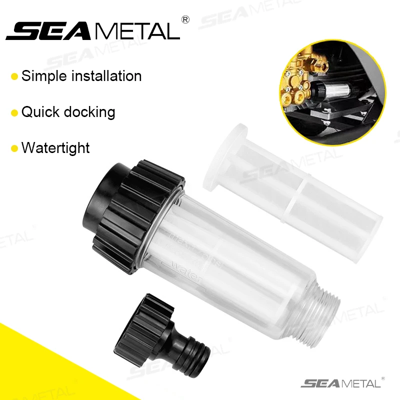 

SEAMETAL G3/4 ''впускной размер, сетчатый фильтр с резьбой, быстрый разъем для мойки высокого давления, входной фильтр для воды/входа