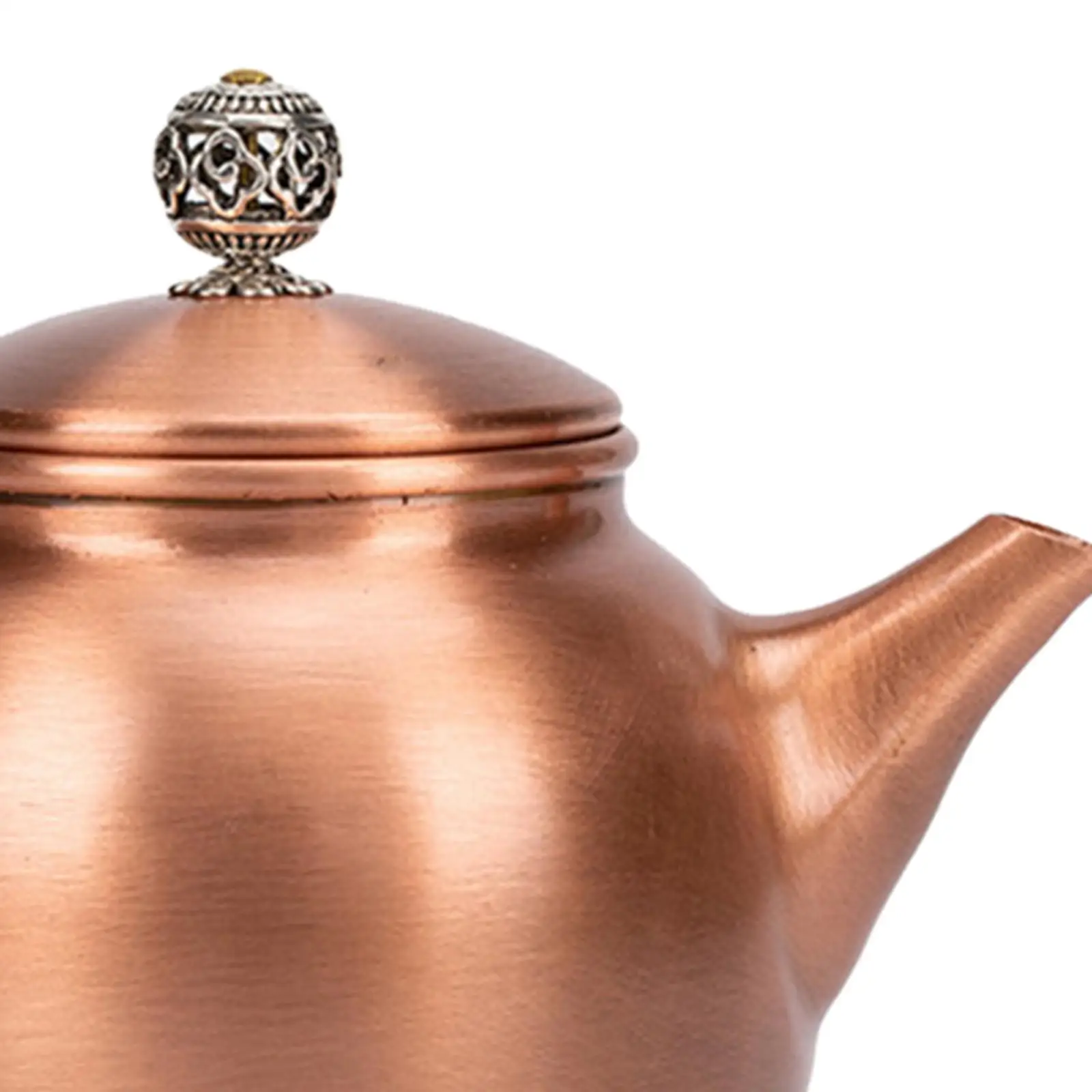 Copper Tea Kettle Kung Fu Tea Pot Sturdy Comfortable Grip Multifunction for Kitchen Tea House Hotel Living Room Restaurant