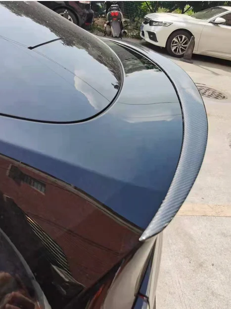 Spoiler Diffuser Belakang Rok Samping Bibir Depan Serat Karbon untuk Model Y
