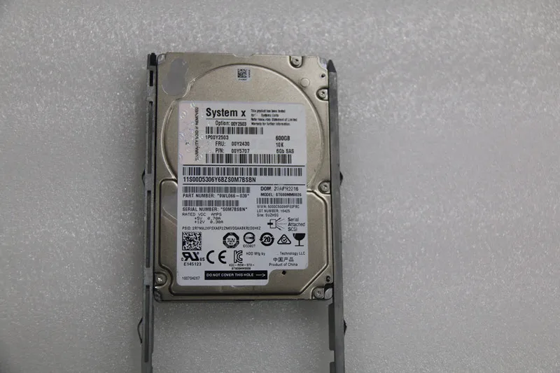 00Y2503 00Y2430 600G 10K SAS 2.5 6G V3500 V3700 Hard drive HDD