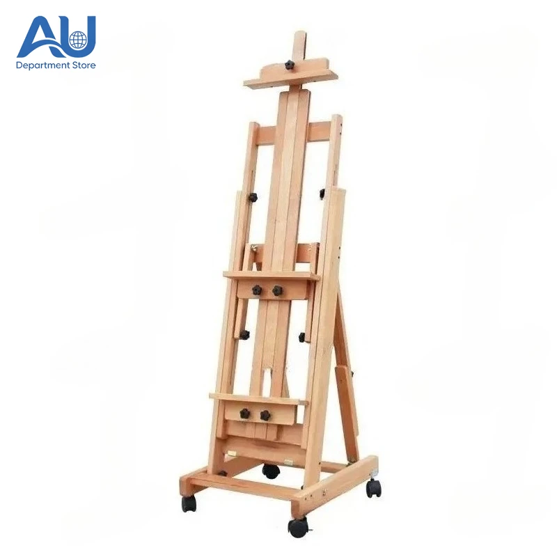 

Flat Dual-purpose Easel Adjustable Beauty Belt Wheel Folding Display Stand Special Oil Painting Stand for Children's Sketch