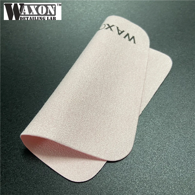 Waxon Logo 10X10 CM Ceramic Coating Clothes Glasses Screens Pad Clean Cloth Suede Microfiber Towels