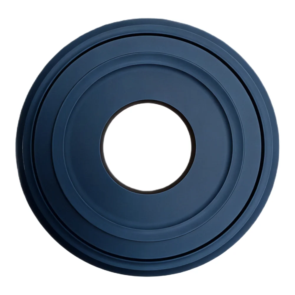 12 Inch Round Black PU Ceiling Medallion Decorative Plate Cover For Fan Light Fixture Home Improvement Building Hardware