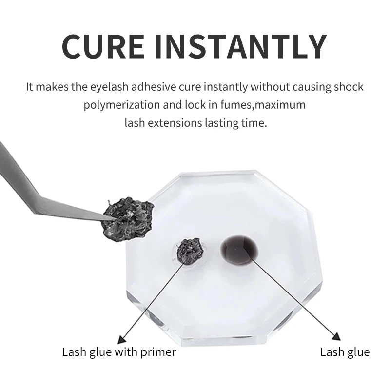 15ml Eyelash Glue Primer For Lash Extension Strength Glue Adhesive Bonding False Eyelashes Long Lasting Fixing Agent Glue Tools