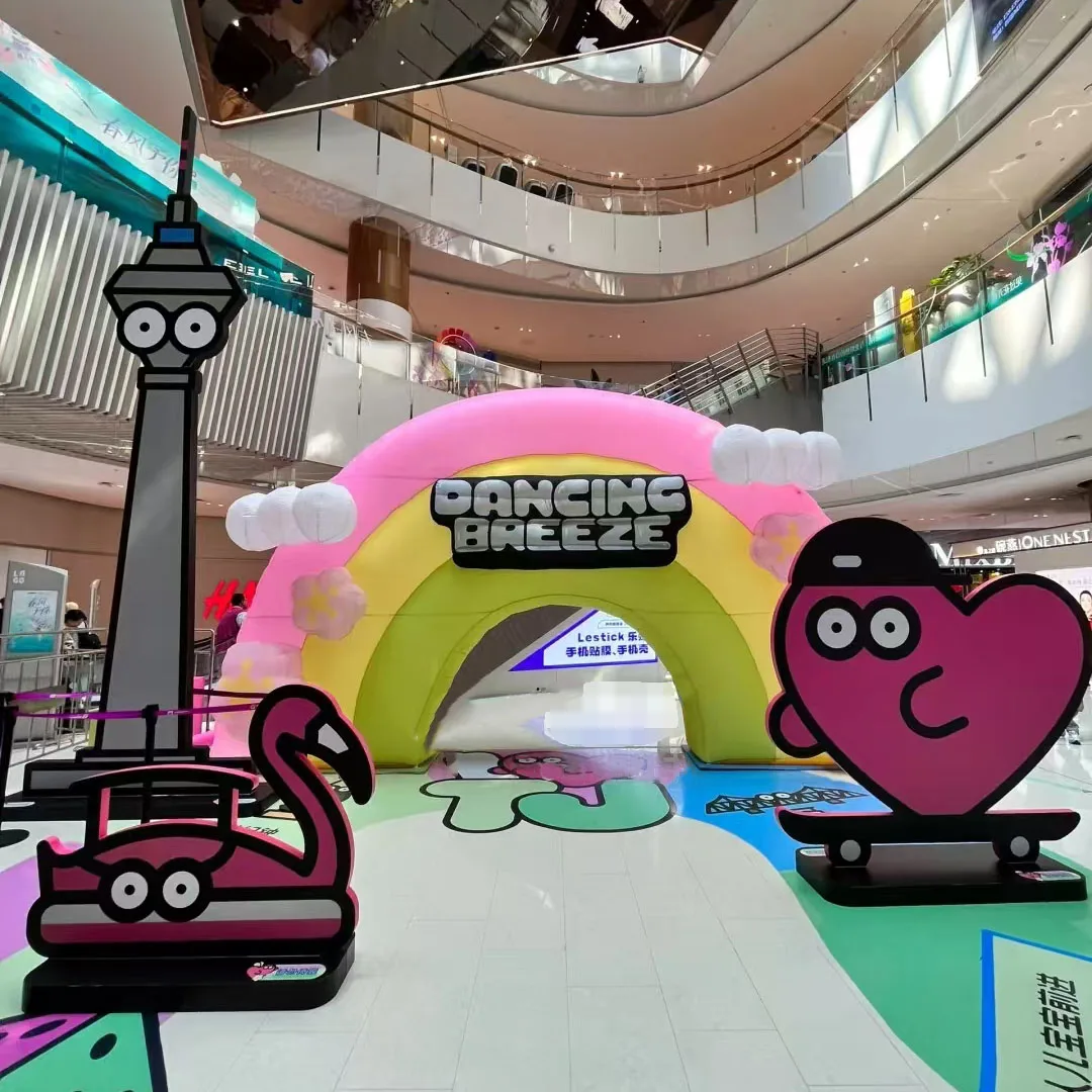 

Гигантская надувная Радужная арка с облаком, воздушным ударом, мультяшная входная арка, украшение для мероприятий, реквизит для детей, товары для вечеринок