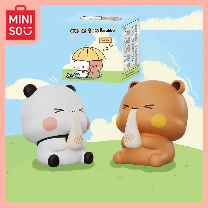 

MINISO One or Two Bouboo Kawaii Anime Interesting Blind Box Couples' Money Lovable Mengqu Decorate Desktop Gift Schoolchildren