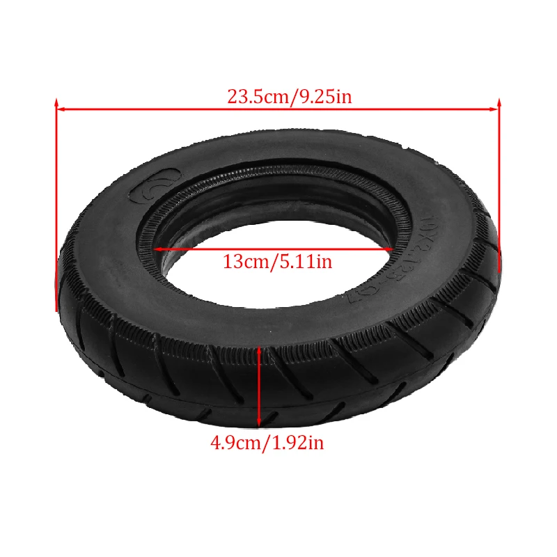 NEW Long Lasting 10x2.125-Q7 solid tire For Electric Scooter Balancing Car, Compatible With Various Models, Black