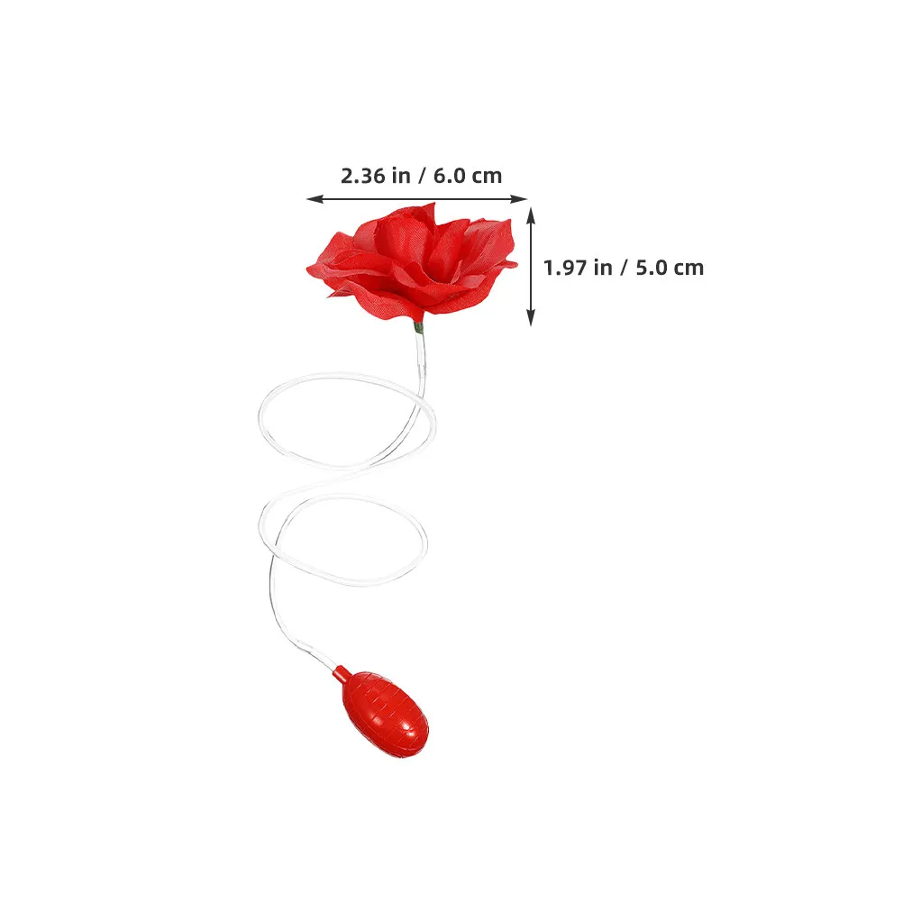 4Pcs Realistic Squirting Rose Prank for Indoor and Outdoor Parties Refillable Design for Repeated Use and Laughter